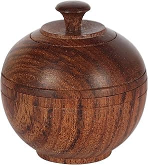 Natural Solid Perfume Body Musk In Wooden Jar - 6 gm (Kamasutra)