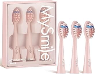 Electric Toothbrush Replacement Heads, 3 Packs (Pink)