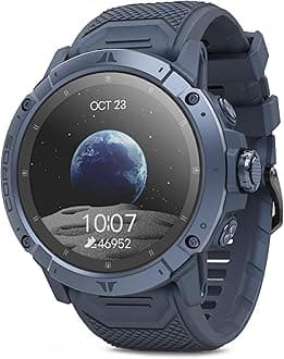 VERTIX 2S Adventure GPS Watch, 40 Days Battery Life, GPS Navigation with Global Offline Maps, Route Planner, Heart Rate Monitor, Rock Climbing, Skiing, Running, Biking - Earth