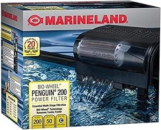 Marineland Penguin Bio-Wheel Power Filter 200 GPH, Multi-Stage Aquarium Filtration