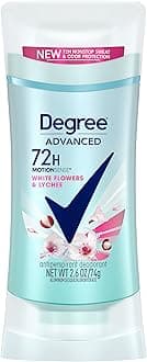 Advanced Protection Antiperspirant Deodorant White Flowers & Lychee for 72-Hour Sweat & Odor Control for Women, with Body Heat Activated Technology, 2.6 oz
