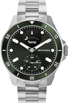 - ScanWatch Nova, Heart Health Hybrid Smartwatch for Men & Women - ECG, with SPO2, Temperature Monitoring, Sleep, Respiratory Health, Cycle Monitoring, 30-Day Battery Life, iOS & Android, Green