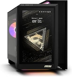 [2025] MSI MEG Vision X AI 2NVZ9-045US (Intel Core Ultra 9 285K, 192GB DDR5 RAM, 2X 2TB NVMe SSD + 2TB HDD, NVIDIA GeForce RTX 5090, Windows 11 Pro) Gaming Desktop PC