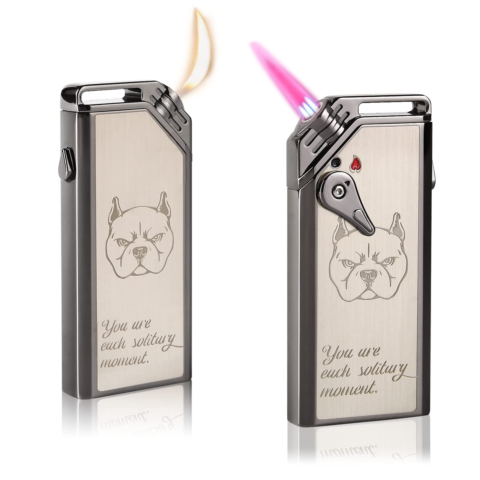 dual flame lighter