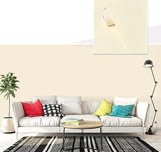 JAAMSO ROYALS Light Cream Color Plain Wallpaper for Home Decor and Wall Decor (200CM x 45CM)