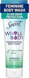 Feminine Wash, 24 HR Deodorizing Feminine Body Wash for Women, Removes 6x Causes of Odor, PH Balanced, Safe to Use Everywhere, Light & Fresh, 8.0 oz