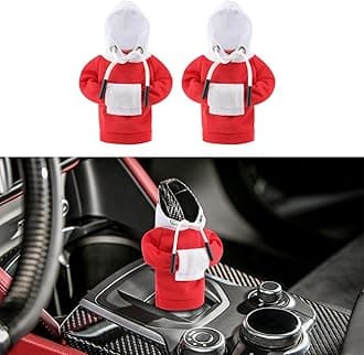 2PCS Universal Hoodie, Upgraded Gear Shift Cover, Funny Shifter Hoodie, Car Shifter Stick Protector Decoration for Most Gear Shift Levers