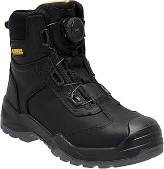 DEWALT Richardson Men's BOA Fit System, Nubuck Leather, Water Resistant, Wide Fit, Steel Toe, Safety Work Boot