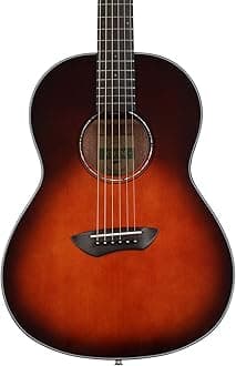 Yamaha CSF1M TBS Parlor Size Acoustic Guitar with Hard Gig Bag- Tobacco Brown Sunburst