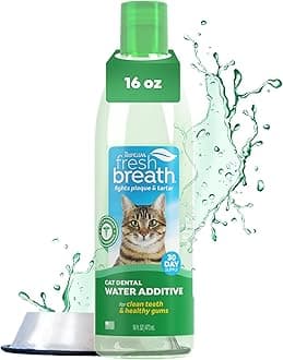 Fresh Breath for Cats | Cat Dental Care and Teeth Cleaning | Breath Freshener | Water Additive for Cats | Made in the USA | 473 ml