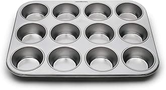 Fox Run 4868 Stainless Steel Muffin Pan Silver 1