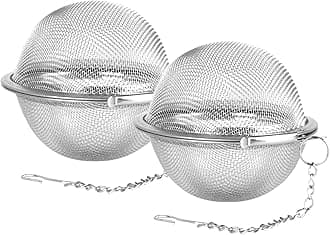 Fu Store 2pcs Stainless Steel Mesh Tea Ball 2.7 inches Tea Strainers Teas Infuser Strainer Filters for Teas