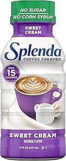 Splenda Sugar Free, Low Calorie Sweet Cream Coffee Creamer, 8 Fl Ounces Bottle (Pack of 6)