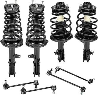 Front and Rear Struts Assembly & Sway Bar Links for 97-03 Toyota Avalon, 97-01 Camry 3L Lexus ES300 Solara, Shock Absorber w/Coil Spring Replace 271679 271678 271681 271680 8PCS