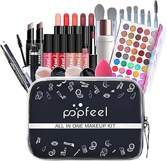 FantasyDay All-in-one Holiday Make up Gift Set | Makeup Kit for Women Full Kit Essential Starter Bundle Include Eyeshadow Palette Lipstick Blush Foundation Concealer Face Powder Mascara Lipgloss Brush