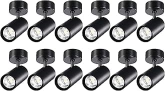 Black Ceiling Spot Lights, 12 Packs 6000k Cool White Extra Brightness 25W Adjustable 90 Degrees, Anti Glare Ceiling Spotlight Fixture, Flush Mount LED Ceiling Spotlight