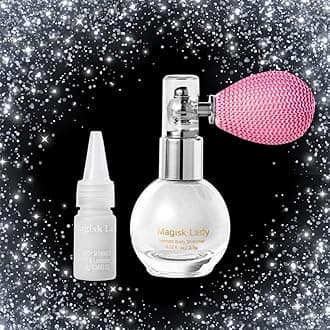 Silver Body Glitter Spray, Hair Glitter Spray, Body Shimmer Powder, Face Glitter Highlighter, Glitter Spray, Body Shimmer Spray for Skin, Rave Hairspray for Festival Party Halloween