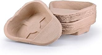 25 x Easy Care Solutions | 1300 ml Slipper Bed Pan Liners | Disposable Cardboard Pulp | Hospital Style | 1 Pack of 25