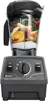 Vitamix Explorian Blender with Programs, Professional-Grade, 64 oz. Low-Profile Container, Slate (Renewed Premium)