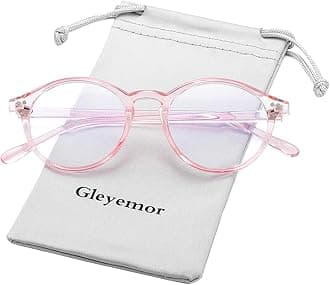 Gleyemor Blue Light Glasses for Men Women, Vintage Round Frame Computer Eyeglasses