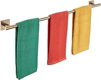 - KOKOSIRI Bathroom Towel Bar 32'' Towel Holder for Bath Kitchen Cabinet Towel Rails 32 Inch Champagne Bronze Stainless Steel B4005CPG-L32