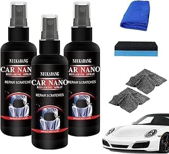 Car Scratch Repair Nano Spray, Car Nano Repairing Spray, Polishing Nano Coating Agent, Fast Repairing Scratch Spray - Scratch Removal For All Car Body (50ml-3Pcs)