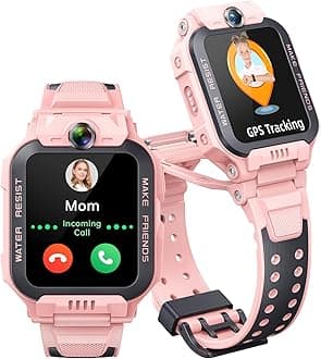 imoo Z7 Kids Smart Watch, Smart watch for Girls, Kids Smartwatch Phone with Long-lasting Video & Phone Call, Kid Watches with GPS Tracker, IPX8 Swimming Water-Resistance (Z7, Pink)