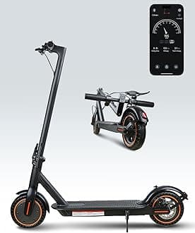 Electric Scooter, 500W/750W/1500W Peak Motor, 8.5"/10" Tires, 21/28/35 Miles Long Range, 19/21/25 MPH, UL-2272 Certified, APP, Folding, Dual Suspension, Commuter E Scooter for Adults and Teens