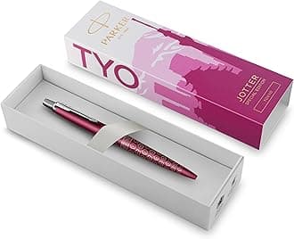 PARKER Jotter Ballpoint Pen, Special Edition, Tokyo Pink CT, Medium Point with Blue Ink, Gift Box