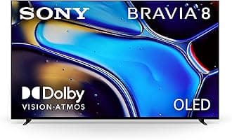 55 Inch OLED 4K Ultra HD TV BRAVIA 8 Smart Google TV with Dolby Vision HDR and Exclusive Features for PlayStation 5 (K-55XR80)