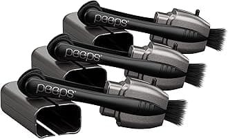 Peeps Glasses Cleaner - for Eyeglasses, Reading Glasses, and More - Lens Cleaner with Carbon Microfiber Tech - Electroplated Silver - 3 Count (Pack of 1)