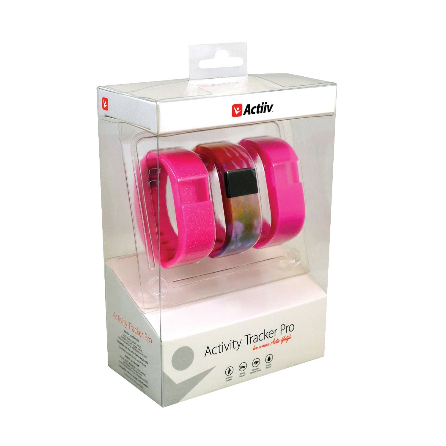 815416020494 Glow/Solid/Tie-Dye Bundle Activity Tracker Pro, Pink