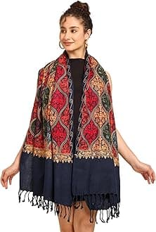 KE KANHA EXPORTS scarf for women stylish | Scarf For Women | face mask | Printed Fancy Tassle Full Face Cover | Head | Hair Face Protection | Sun Protection in summer & Winter | Lightweight