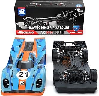 1:10 Brushless Rc Car Roller for Adults with Carbon Fiber, 4X4 Hobby On-Road Race Car Roller with 1/8 Differential and Aluminum Shock Absorbers