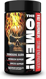 The Omen! Thermogenic Fat Burner – Fat Burner for Men & Women with Acetyl-L-Carnitine | Appetite Suppressant & Weight Loss Supplement | 100 Capsules