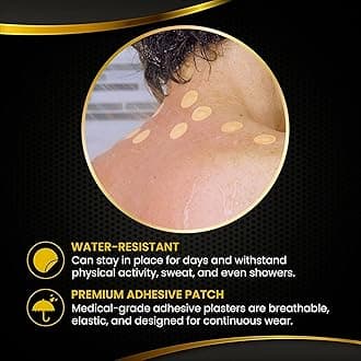 MagnetRX® Replacement Adhesive Patches Spot Magnets - Premium Round Bandage Pad Refills (50 Pack)