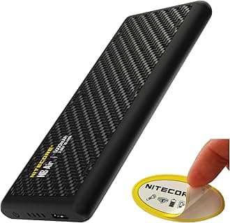 Nitecore NB Air 5000mAh Ultra Lightweight and Slim Power Bank, USB-C Port for Phones, Smart Watches, Earbuds, Flashlights, and Headlamps