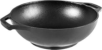 Lodge L6MW 6.25 in Cast Iron Mini Wok, Black