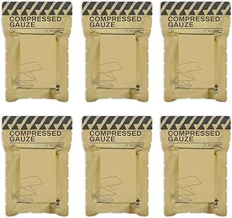 RHINO RESCUE Sterile Compressed Gauze for Emergency Wound Dressing, First Aid and Trauma Kit, 6 Pack