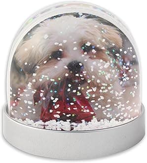 Snow Dome with Metallic Base (Grey Plastic)