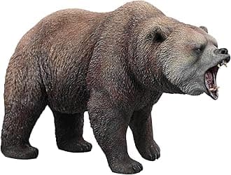 MMOS X JXK Brown Bear Figurine for Collection, Bear Statue Durable Polyresin with Intricate Details, Gifts for Animal Lovers