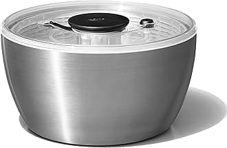 OXO Good Grips Salad Spinner 6-2/74-Quart Stainless Steel 1071497