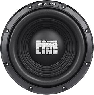 AlpineSWA-10S4 10" 750 Watts Peak / 250 Watts RMS 4-Ohm Bass Line Series Car Subwoofer