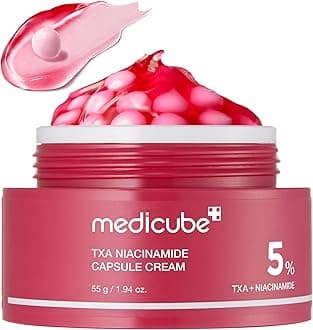TXA+Niacinamide Capsule Cream | Dual Radiance Moisturiser, Ideal for Use After Spot Care | For Uneven Skin Tone, Texture & Hydration | 99% Pure Tranexamic Acid | Korean Skincare | 1.94oz