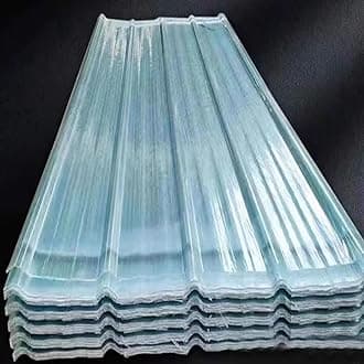 Clear Roof Sheet,2/3/5/7/8/11/12/14/16 Pcs Roof Panels,Replacement Shed Panel,1.2mm Fiberglass Daylighting Panels,Roofing Sheet,Roofing Tiles,for Replacing Garages (0.9x1.5m/35x59in,3 pcs)