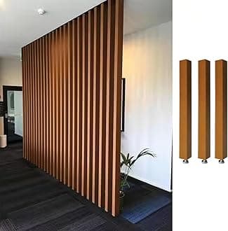 Room Divider Modern DIY Room Divider for Privacy Screen/Doorway/Studio Apartment, Square Wall Partition Floor to Ceiling Design, Easy to Install & Remove (Color : 3pcs Height, Size : 240cm/94.5in/