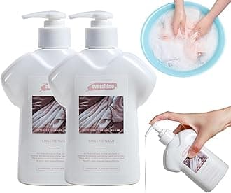 Lingerie Detergent - Double Concentrated, Lady Scented, Delicate Underwear Cleaning Liquid - 10.14 Fl Oz (2 Rose&vanilla)