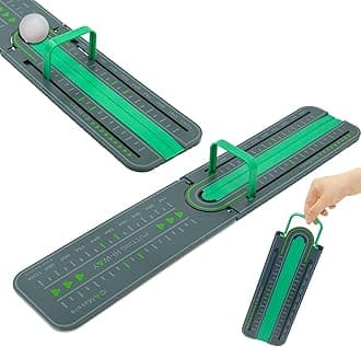 NALACAL Golf Precision Distance Putting Drill - Putting Gate Practice Tool, Golf Training Putters, Putting Mirror, Putting Mat, Trainer Aid for Putting Green, Alignment Rail Precision Distance Control