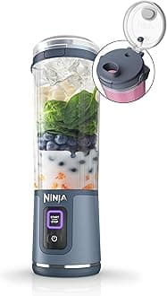 BC151NV Blast Portable Blender, Cordless, 18oz. Vessel, Personal Blender-for Shakes & Smoothies, BPA Free, Leakproof-Lid & Sip Spout, USB-C Rechargeable, Dishwasher Safe Parts, Denim Blue