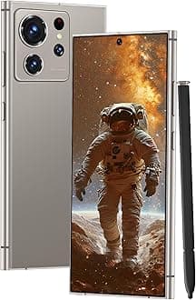 S24 Ultra Unlocked Cell Phones Smartphone with Built-in Pen 8+256GB Android 13 Phones 6.8" HD Screen Dual SIM 108MP+48MP Camera 6800 mAh (Titanium Grey)